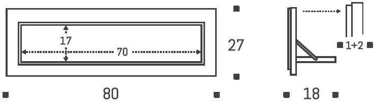 AMBIVALENZ Складная фанерная полка Fläpps shelf 80×27-1 Fl060046 - Вид №4