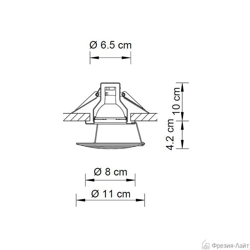 Swarovski A.8992 NR 020 016 Ice Breeze встраиваемый потолочный 55573 - Вид №1