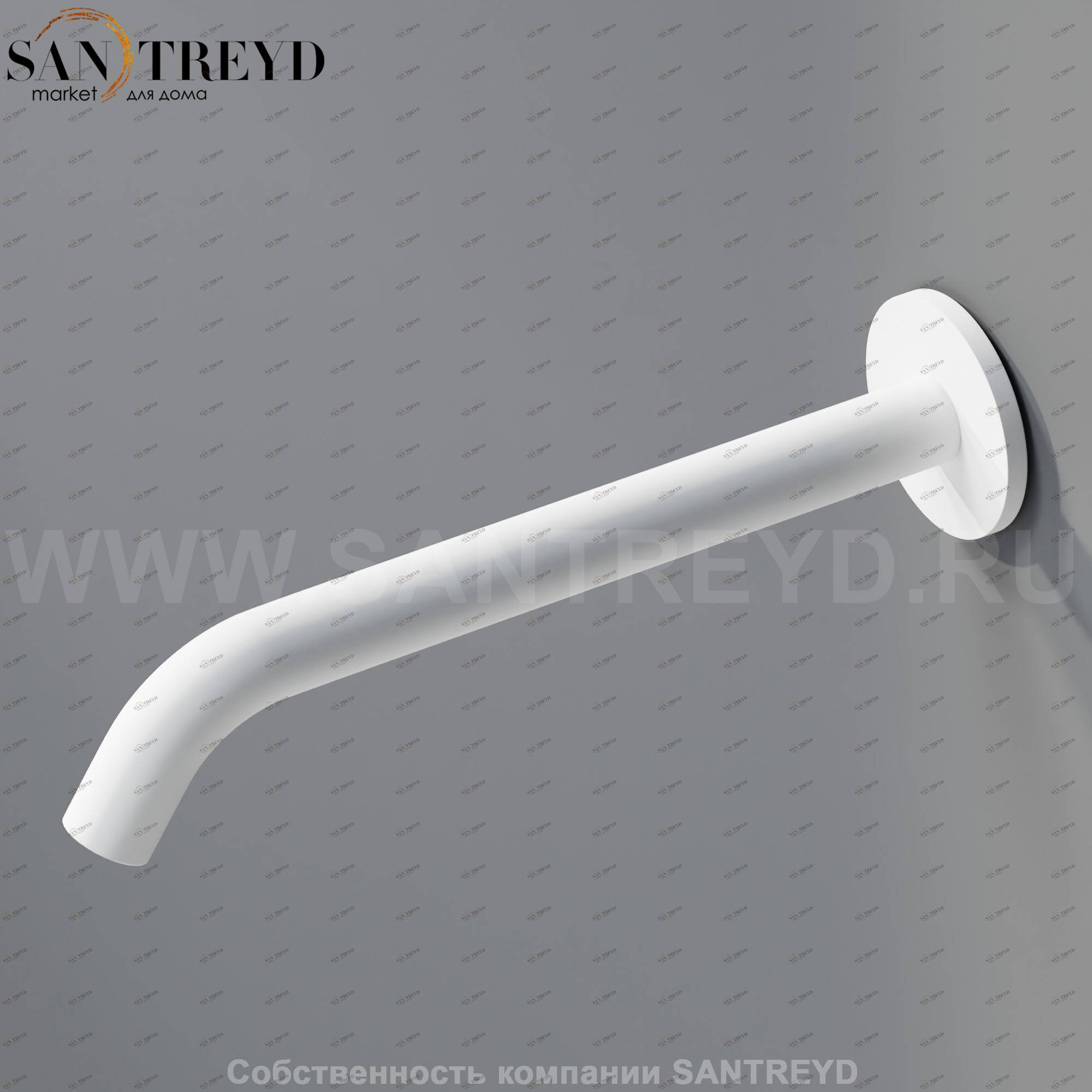 Настенный смеситель 25 см MET025Z FEZ для раковины белый матовый Agape MET025RZ