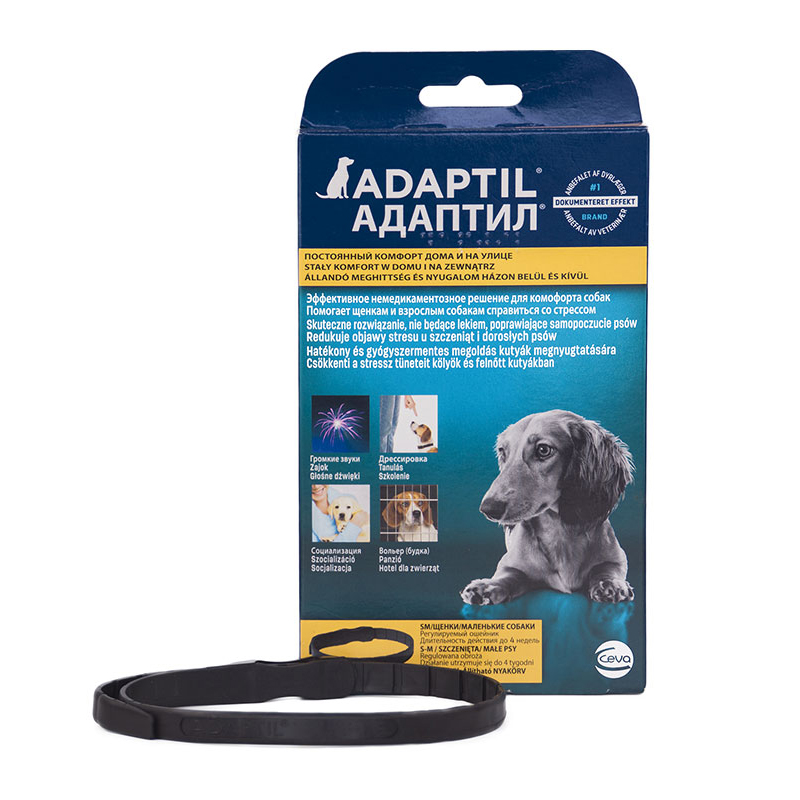 ПР0041936 Ошейник для собак Adaptil успокаивающий с феромонами, размер S до 15 килограмм CEVA 