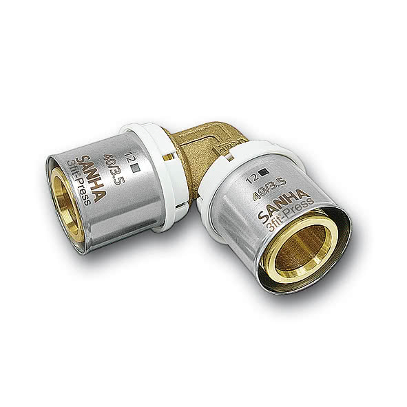32509032 25090-3fit-Press Колено без свинца 90 ° Размер:32 SANHA  - Вид №1