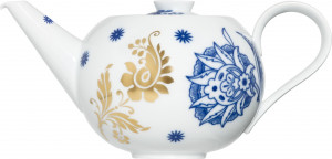 10524451 Sieger by Furstenberg Чайник с ситечком Sieger by Furstenberg "Комната чудес" 1,2л (золотист.) Фарфор