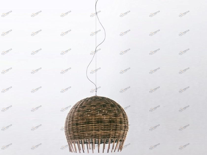 Gervasoni Подвесной светильник из ротанга Croco sun-id-1411542