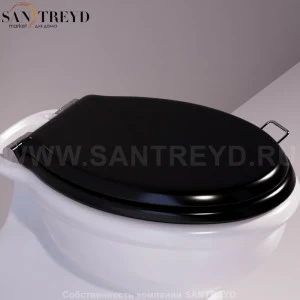 LA006D03NEROCR Крышка сиденье для унитаза Simas Lante