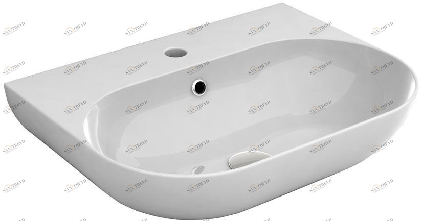 Подвесная раковина настенная овальная Olympia Ceramica Milady белая sun-id-1357246