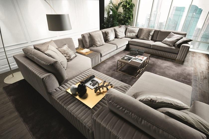 Former In Italia Модульный угловой диван в бархате Tivoli sun-id-1475151 - Вид №2