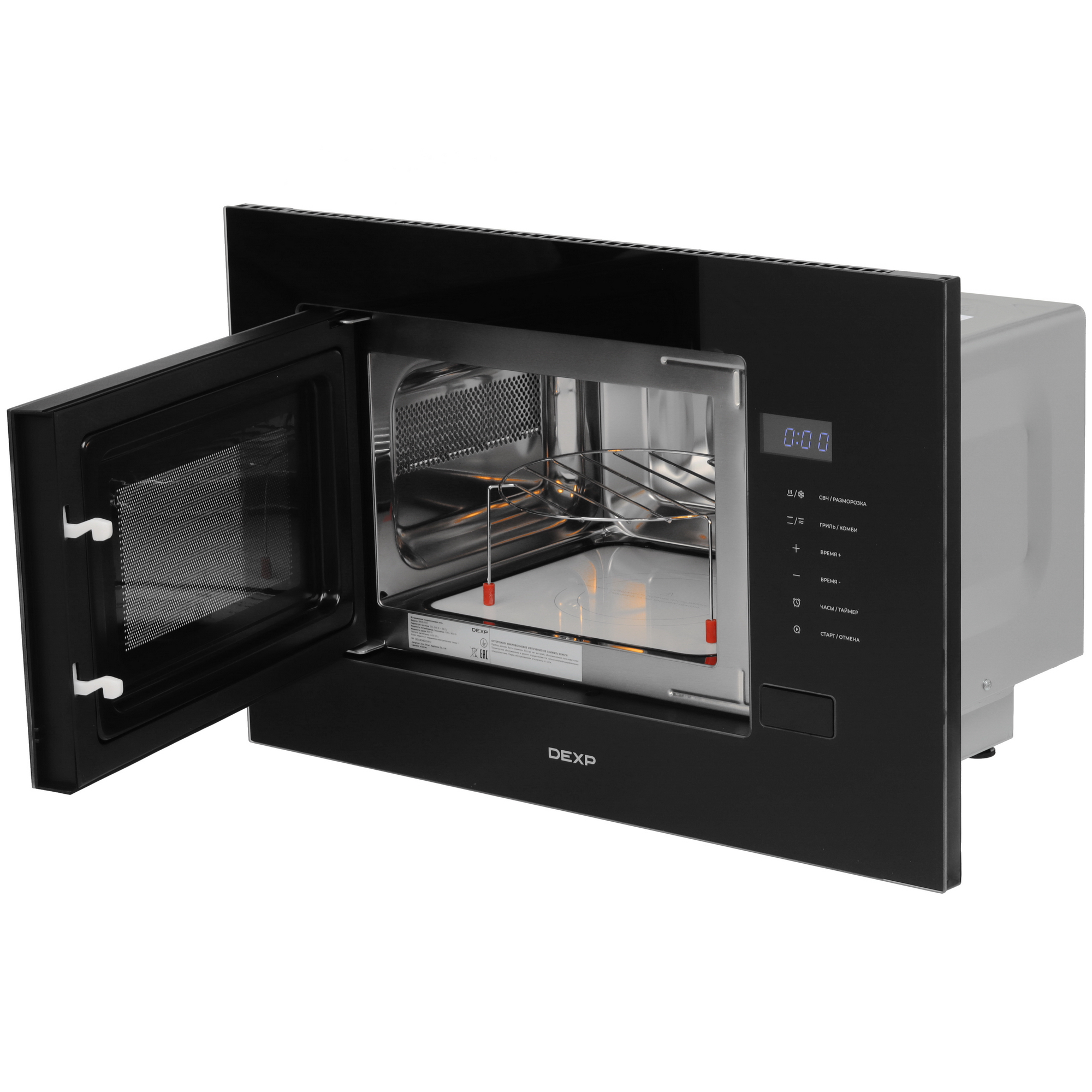 9141158 Встраиваемая микроволновая печь DEXP BM20-F01I черный STDN-0112254 - Вид №4