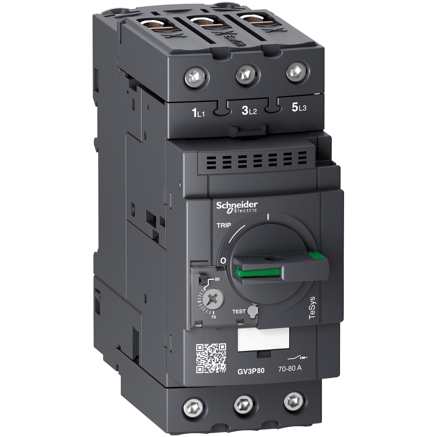 GV3P80 GV3, 50кА, 3P, 80А Schneider Electric TeSys 