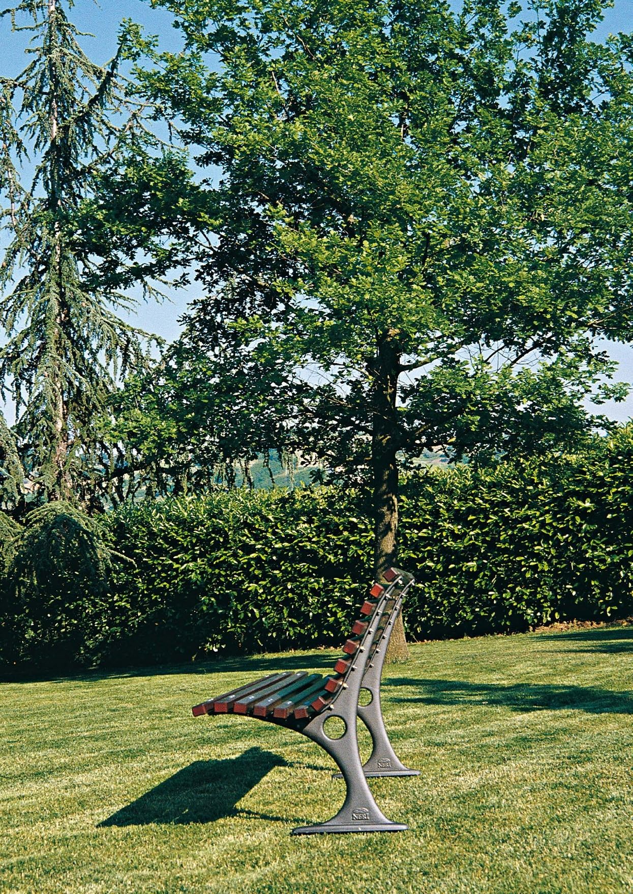 Деревянная скамья со спинкой Neri Gilia ARCH-00100315 - Вид №3