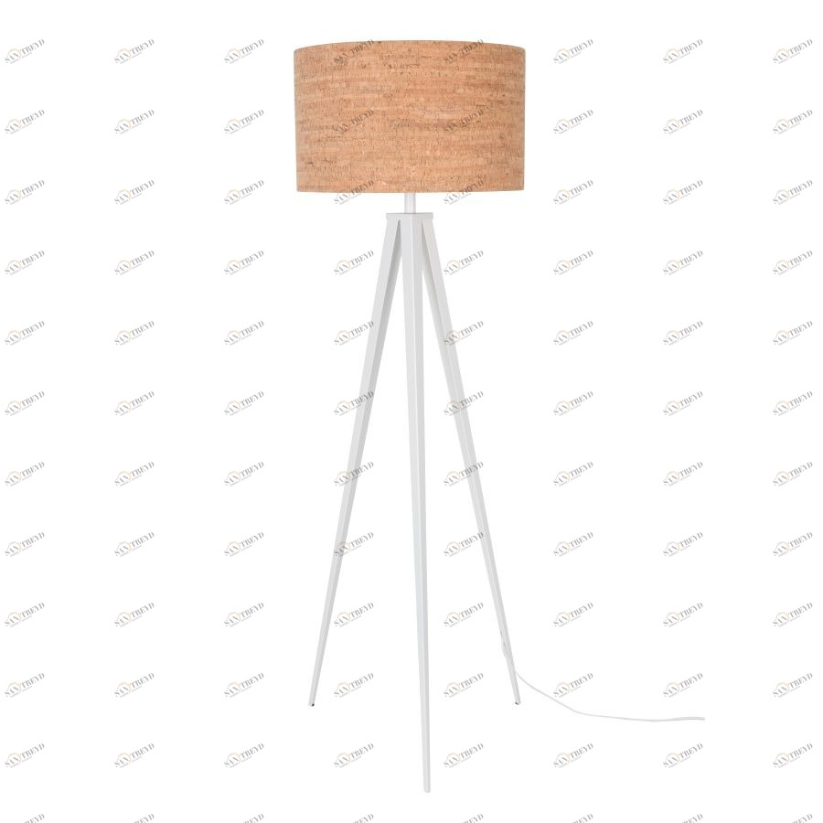Лампа напольная Tripod Cork, бежевая Zuiver 5100049