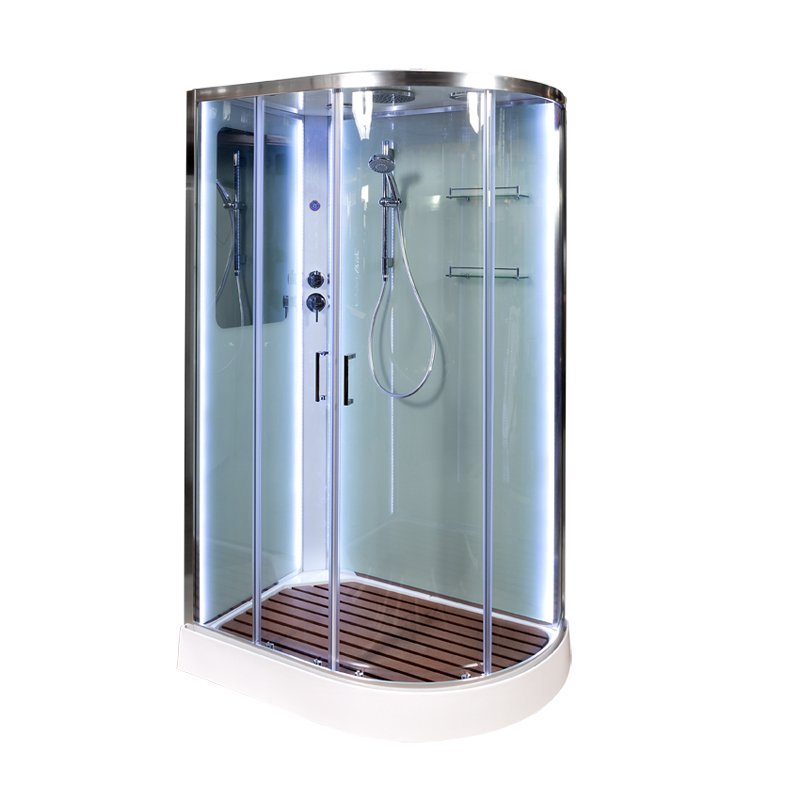 L 809 N с гидромассажем BLACK Душевая кабина DETO Серия L А102 L LED с кнопкой - Вид №3