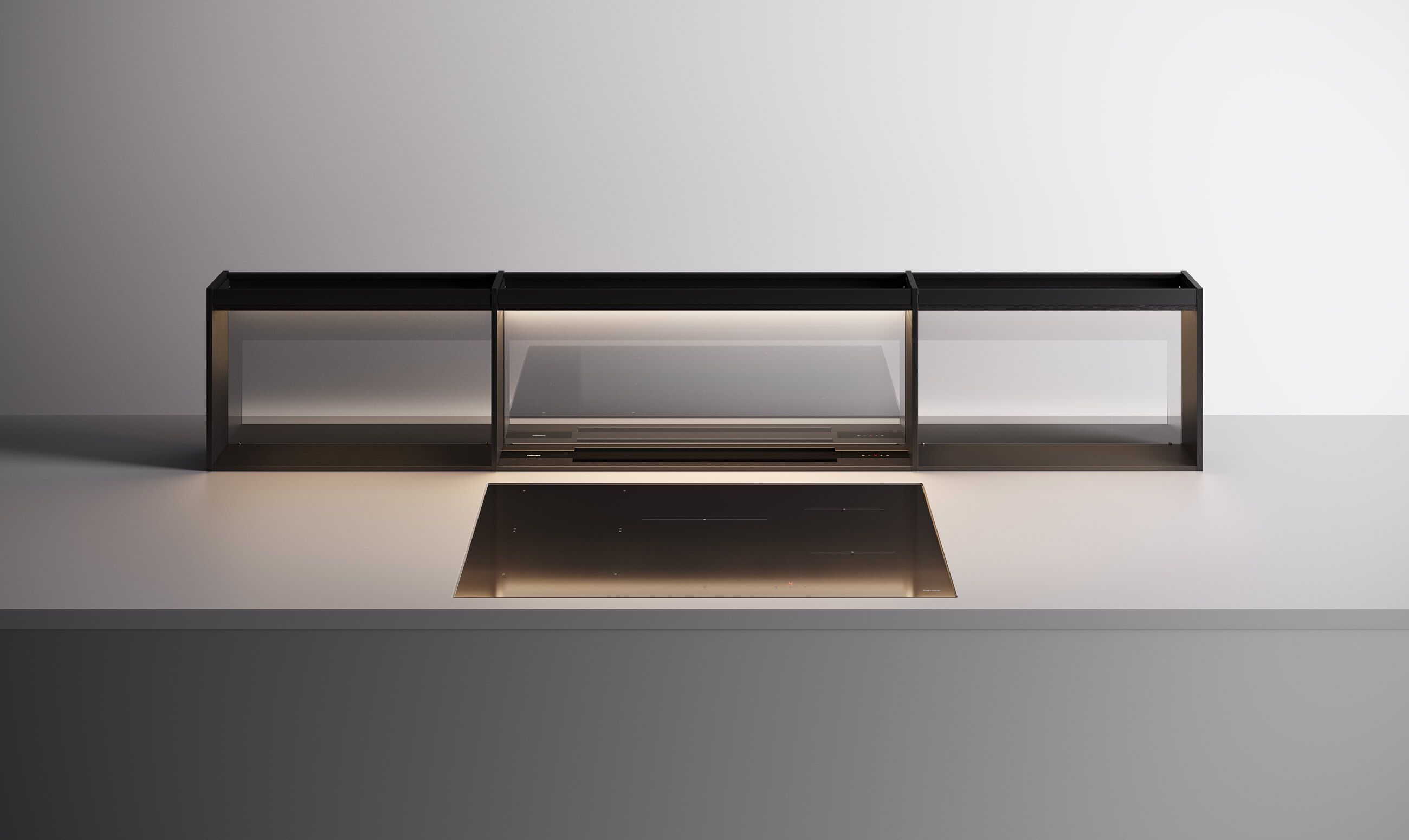 Алюминиевый вытяжной шкаф со встроенным освещением Falmec Elements ARCH-00015005 - Вид №6