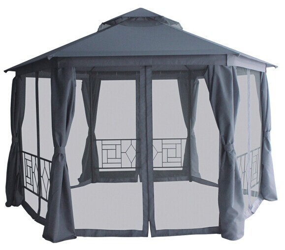 NATERIAL Шестиугольный шатер Антрацит Нью с москитной сеткой 15096560 STLM-0005436 - Вид №1