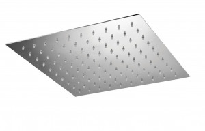 IM883 / 30QPR 300x300 мм. стальная квадратная душевая лейка. Предохранительный клапан из известняка. Bongio Wellness