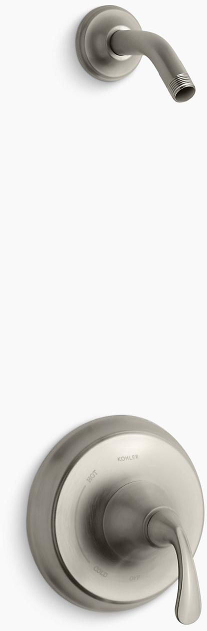 KOHLER Трим для клапана душа Forté Sculpted Rite-Temp, без насадки для душа K-TLS10276-4-BN 
