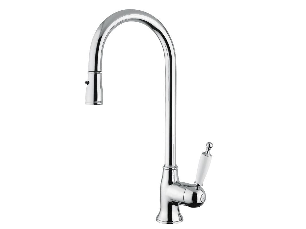 Смеситель для кухни из хромированной латуни со съемным ручным душем Bugnatese Оксфорд ARCH-00013026 - Вид №1