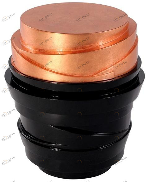 Malabar Круглый журнальный столик из лакированного дерева sun-id-1429277