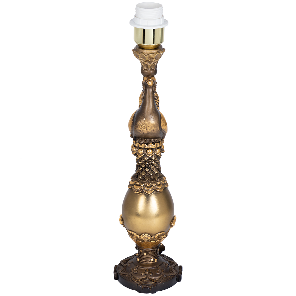 32081,34013 Настольная лампа Павлин Бронза Айвори BOGACHO 4627138210871, 4627179657116 - Вид №3