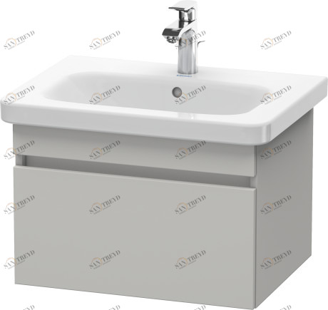 DS638000707 DuraStyle Тумбочка подвесная Бетонно-серый матовый декор Duravit