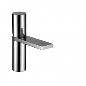 3004F  Смеситель для раковины на 1 отверстиевылет 11 см ручка ограничитель потока воды до 5 л/мин при 3 бар подводка донный клапан нажимного типа Fantini Rubinetti MILANO