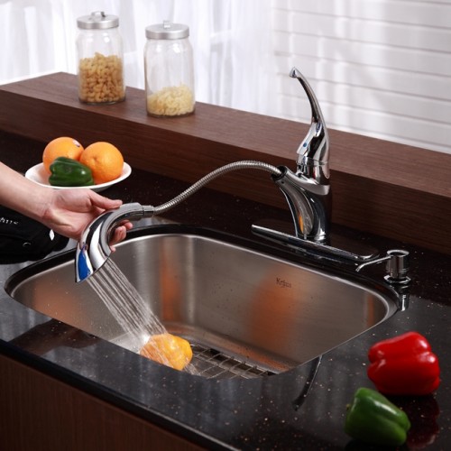 KBU12-KPF2210ORB-KSD30ORB Накладная раковина на столешницу  прямоугольная Krausru  - Вид №5