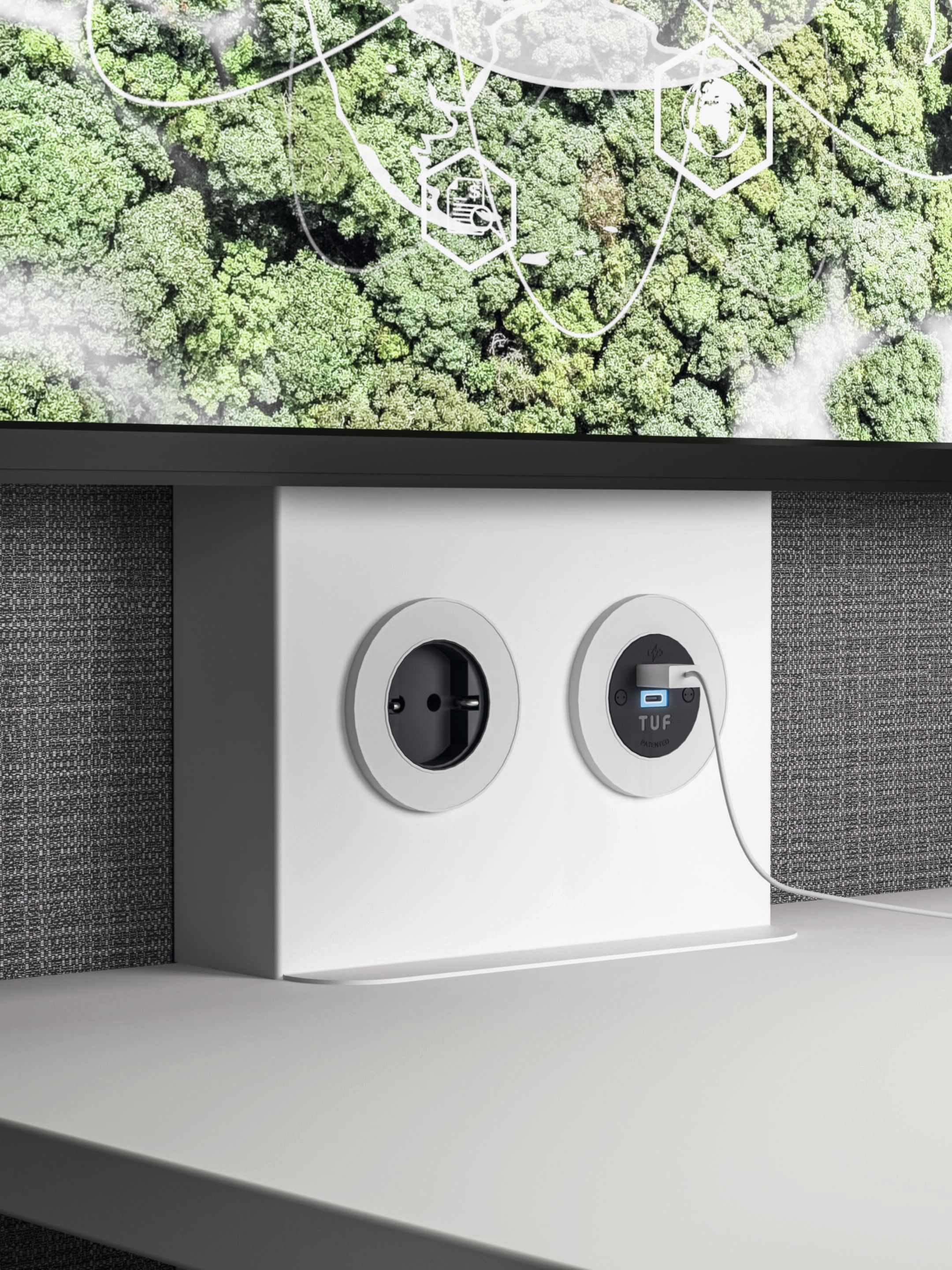 Акустический войлочный офисный остров для встречи DVO Shell ARCH-00082136 - Вид №2