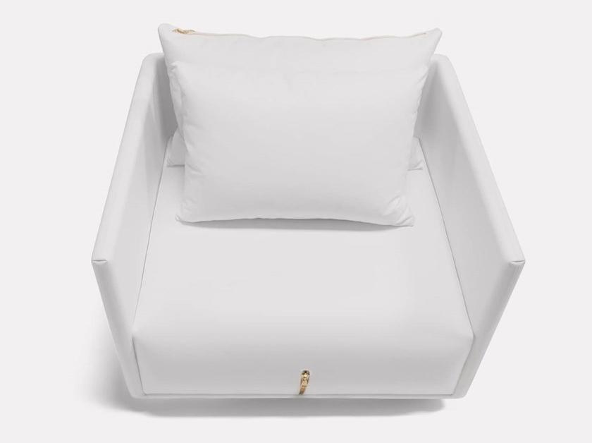 MORADA Поворотное кожаное кресло с подлокотниками Lampo Lampo acs - Вид №1