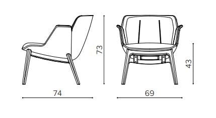 Тканевое кресло с подлокотниками True Design Hive ARCH-00011487 - Вид №1