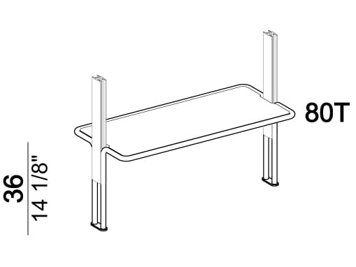 Книжный шкаф из стекла и металла Arketipo ROXANNE ARCH-00090993 - Вид №23