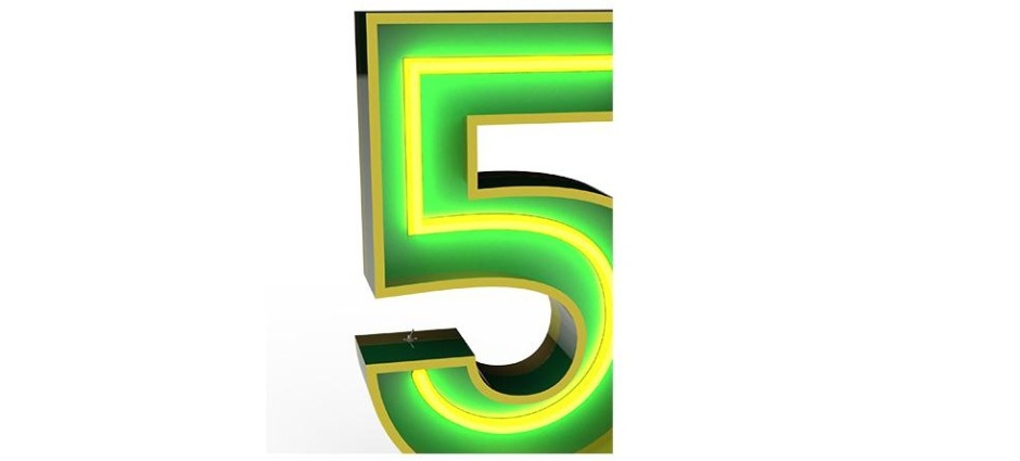 007027 Светильник Цифра 5 Delightfull Graphic - Вид №1