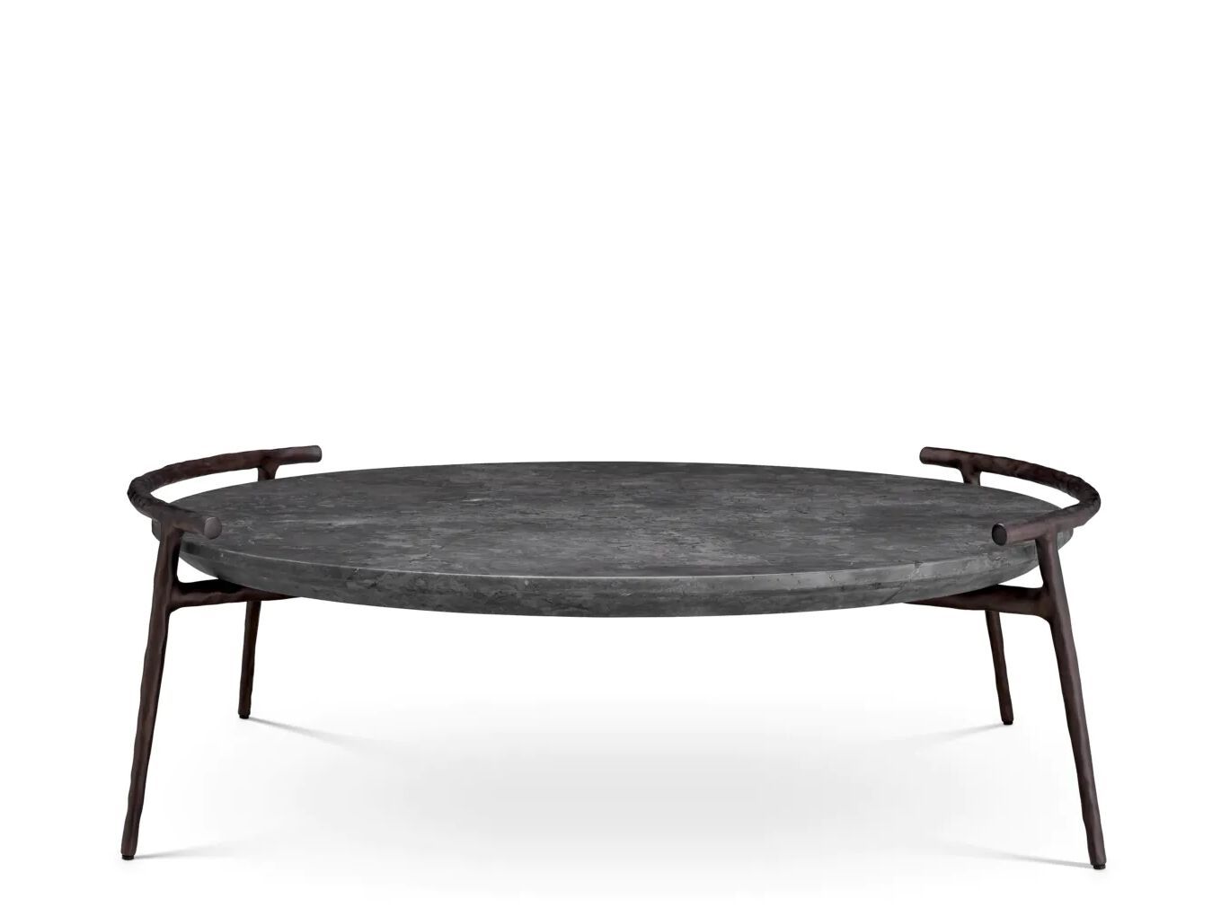 Мраморный и металлический круглый журнальный столик Eichholtz ARCA ARCH-00144295 - Вид №1