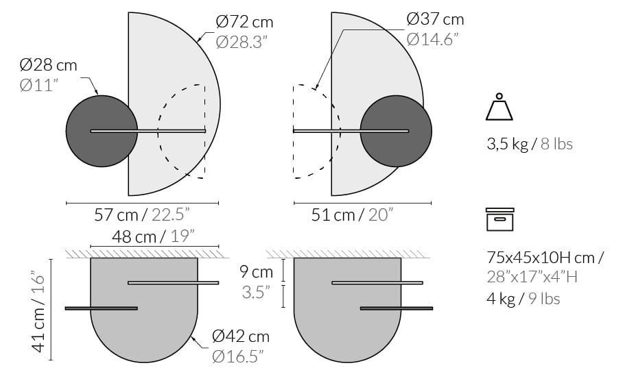 Деревянная подвесная тумбочка Woodendot Alba ARCH-00090002 - Вид №3
