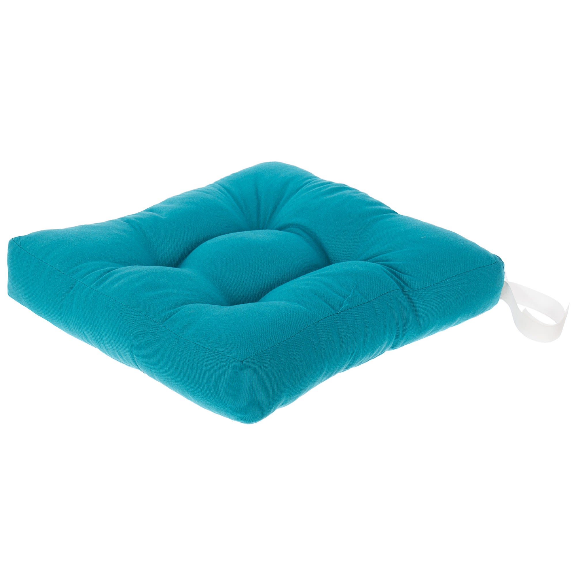 18629317 Сидушка для стула 40х40х6 см цвет бирюзовый Santreyd  - Вид №1