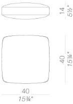 Lapalma Съемная тканевая подушка Oort sun-id-1476944 - Вид №3