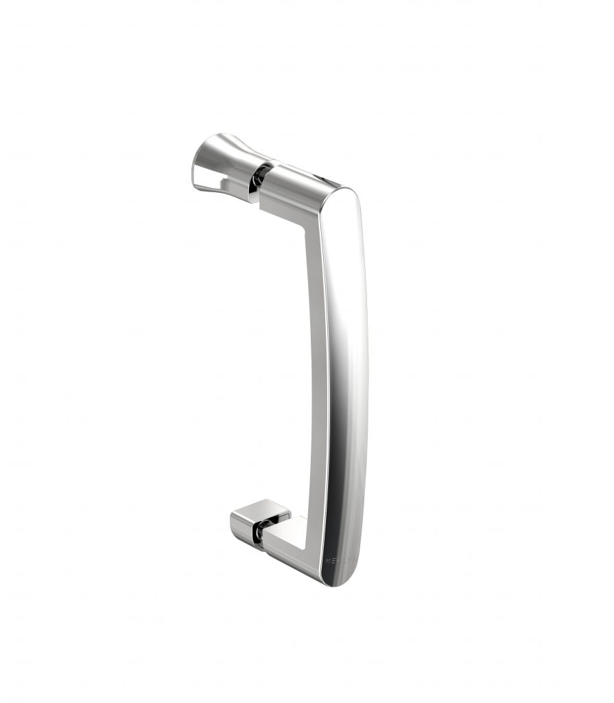 Дверь душевая для установки с боковой панелью KAS10 Merlyn MERLYN IQ Хромированный  - Вид №3