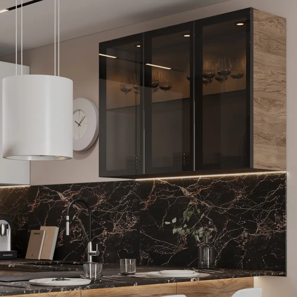 DELINIA Стеклянная полка для кухни 36.7×32 см - элегантное решение для хранения 18830571 Полка из стекла STLM-0013060 - Вид №6
