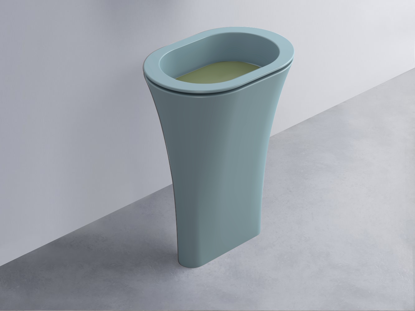 AMLA65-PL+AMPILO-AG+AMCOLO-PL Раковина Amedeo Ovale отдельностоящая cielo Enjoy + Amedeo Ceramica Cielo