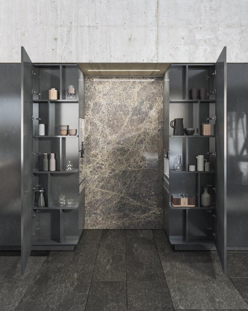 Alta Cucine Лакированная кухня с полуостровом Sistema 22.2 sun-id-1387473 - Вид №3