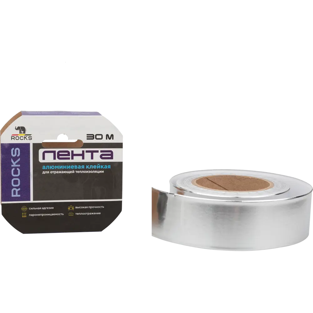 Самоклеющаяся алюминиевая лента Rocks для теплоизоляции 50 мм 84957692 STLM-0057417 - Вид №1