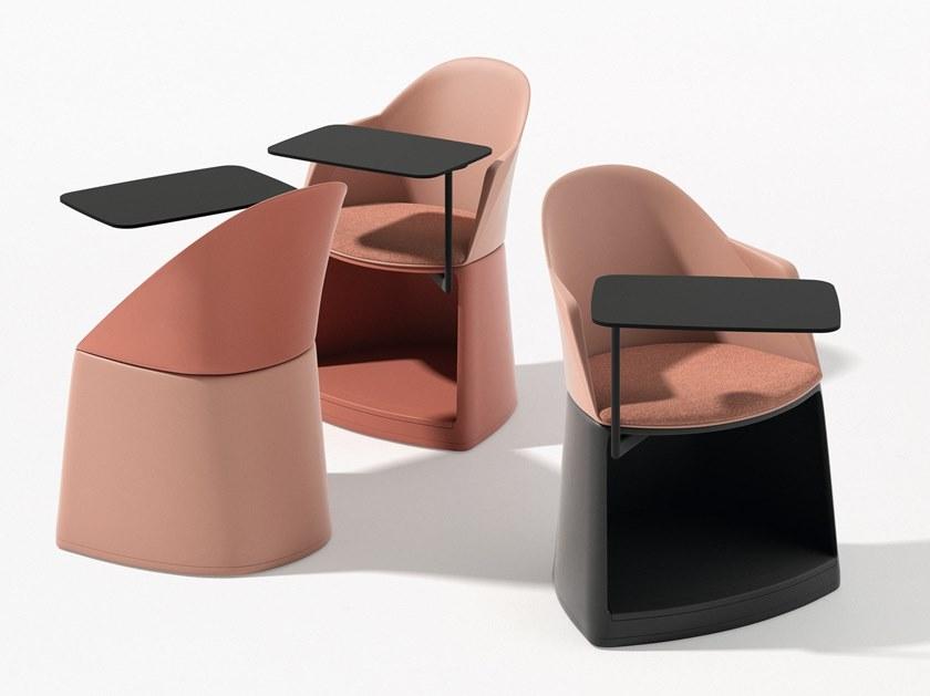 arper Кресло с подлокотниками с контейнерным отсеком на колесах Cila go sun-id-1344552 - Вид №1