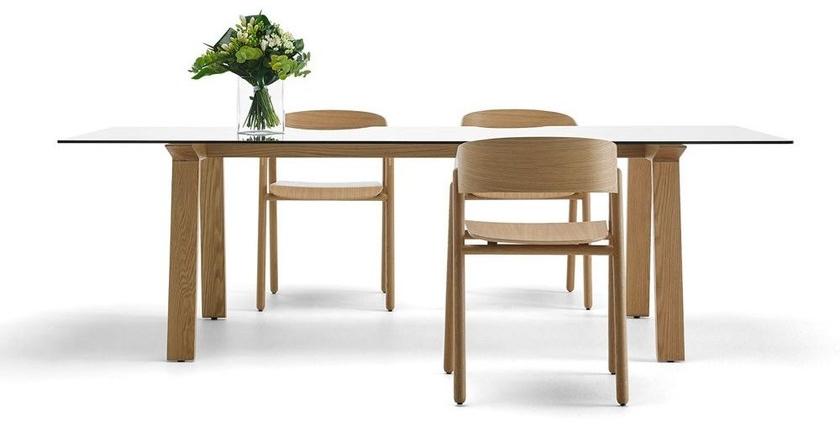 Punt Прямоугольный стол из дерева и стекла sun-id-1455876 - Вид №1