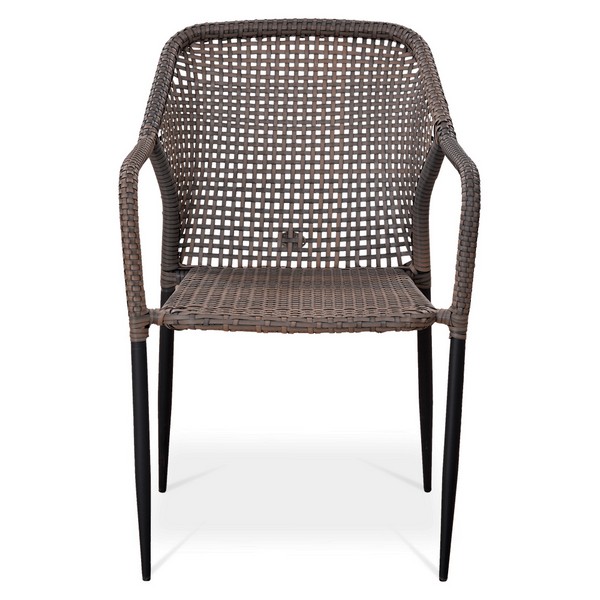 Стул садовый, искусственный ротанг Pale AFINA  130509 Коричневый  - Вид №1