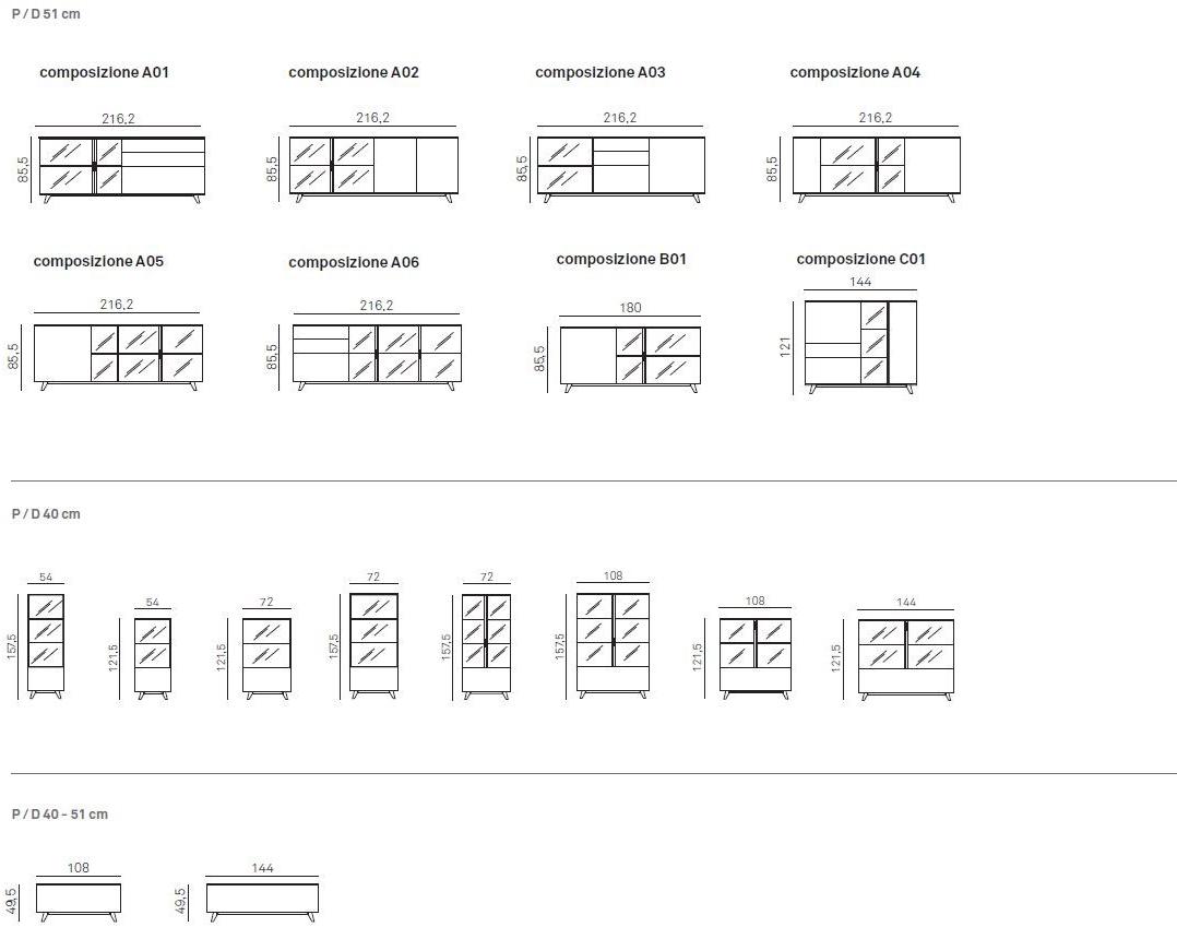 Gruppo Tomasella Комод с распашными дверцами Metropolis sun-id-1393722 - Вид №1