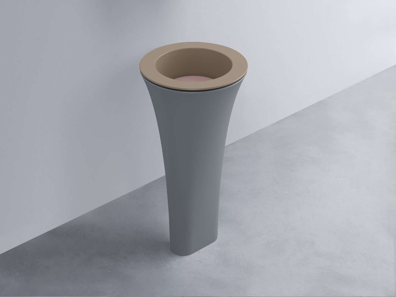 AMLA45-AN+AMPILT-CP+AMCOLT-BR Раковина Amedeo Tondo отдельностоящая cielo Enjoy + Amedeo Ceramica Cielo