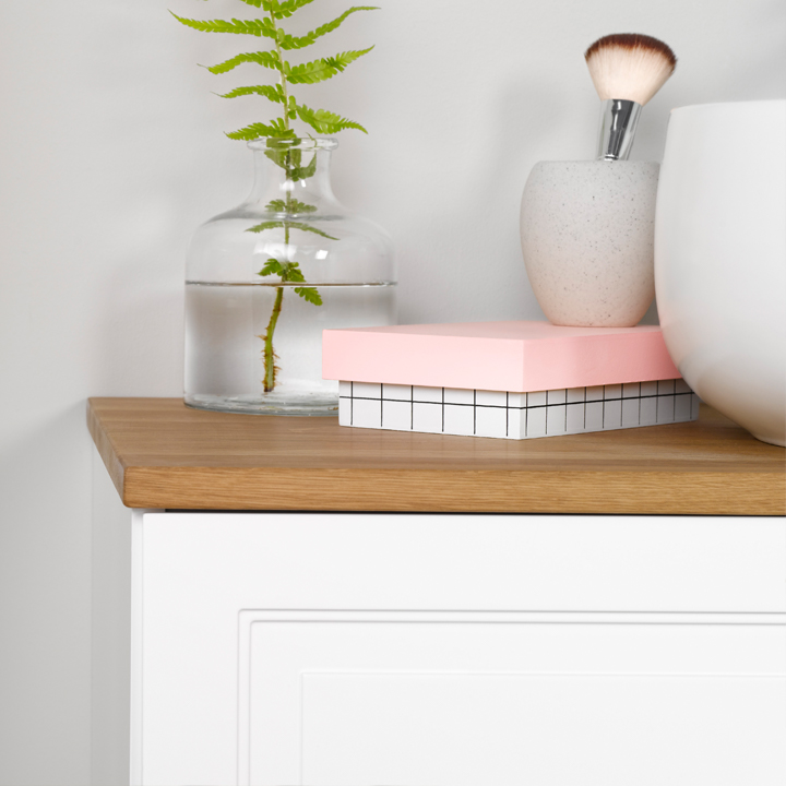 20071251 Шкаф Для Умывальника Dawn 800 Белая Рама, С Открыванием Westerbergs Белый  - Вид №2