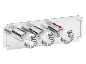 Термостатический смеситель для душа с 3 отверстиями