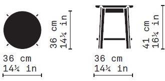 Very Wood Круглый сервисный столик с журнальной стойкой Rond sun-id-1506977 - Вид №2