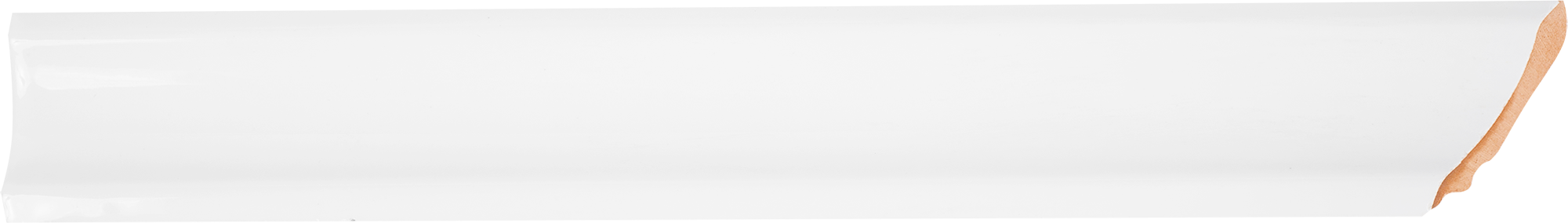 12198069 Уголок ческий срез левый 45 градусов 250х35 мм цвет белый Универсальная STLM-0001798 КЕРАМИ