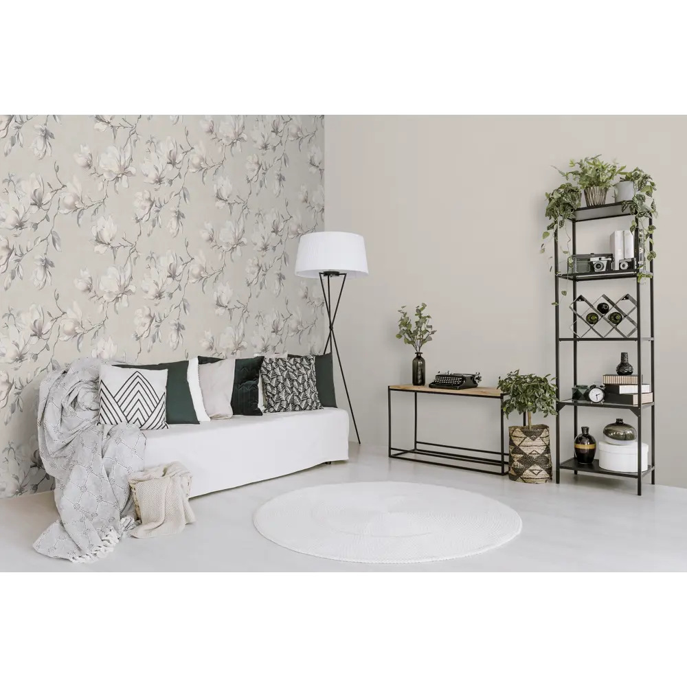 Обои флизелиновые Victoria Stenova Magnolia серые 1.06 м VS585106 89441268 STLM-2056538 - Вид №5