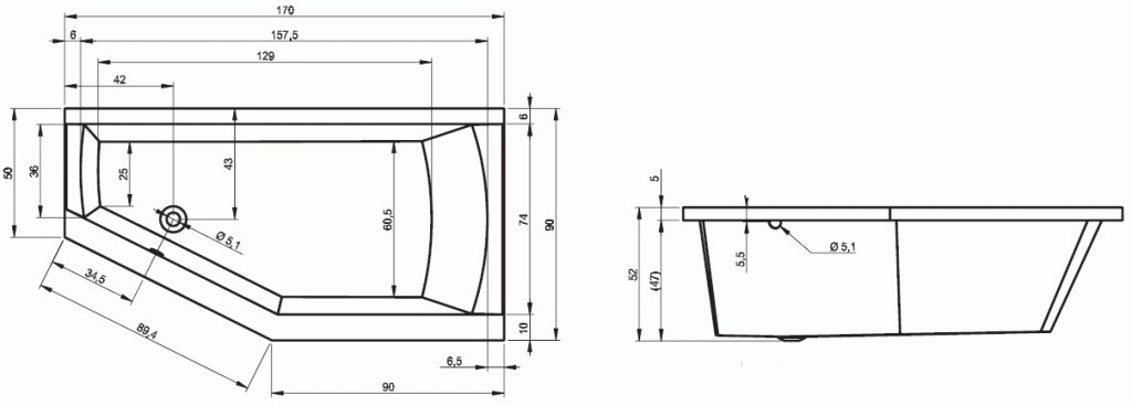 BA8200500000000 Ванна Riho Romeo Santreyd - Вид №2